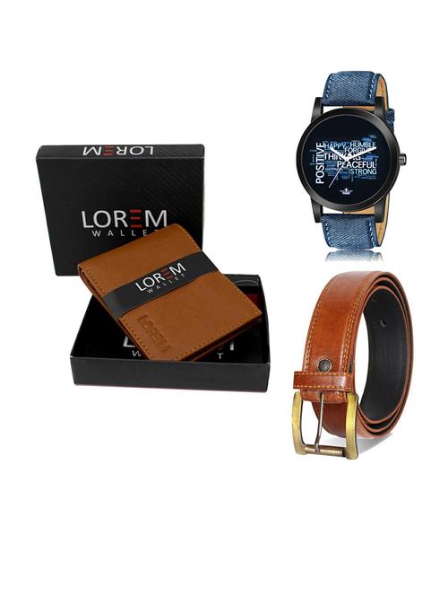 belt, wallet & watch gift combo - 19289883 - Very Small Image - 1