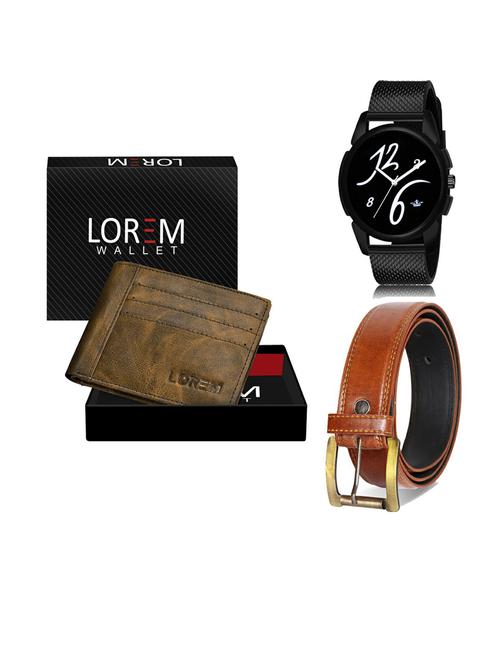 belt, wallet & watch gift combo - 19289944 - Very Small Image - 1