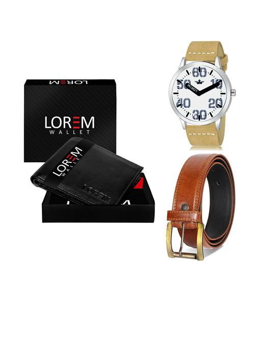 belt, wallet & watch gift combo - 19289985 - Very Small Image - 1