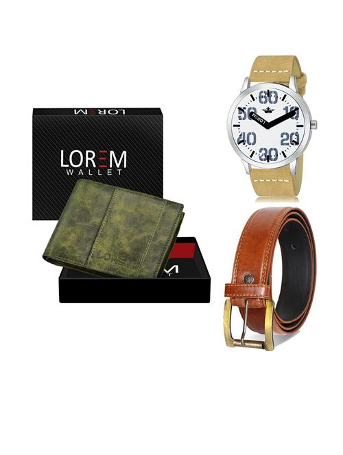 belt, wallet & watch gift combo - 19289988 - Very Small Image - 1