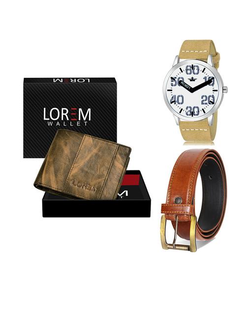 belt, wallet & watch gift combo - 19289990 - Very Small Image - 1