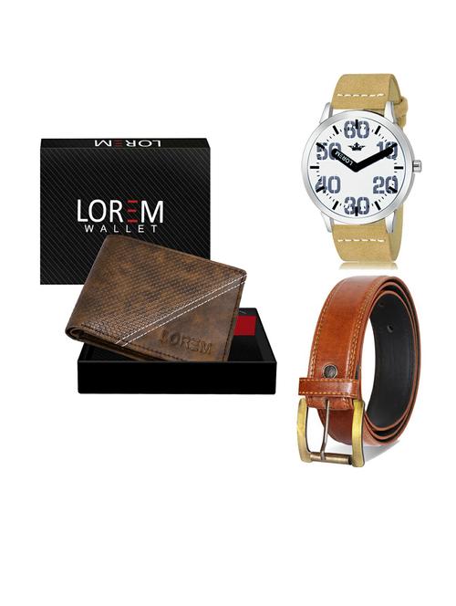 belt, wallet & watch gift combo - 19290002 - Very Small Image - 1