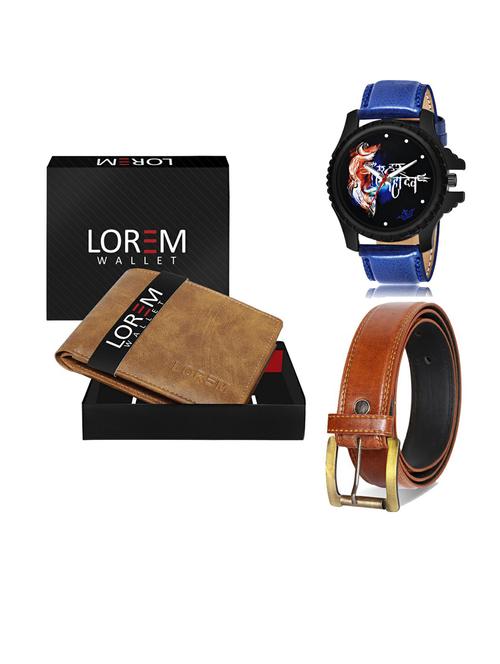 belt, wallet & watch gift combo - 19290163 - Very Small Image - 1