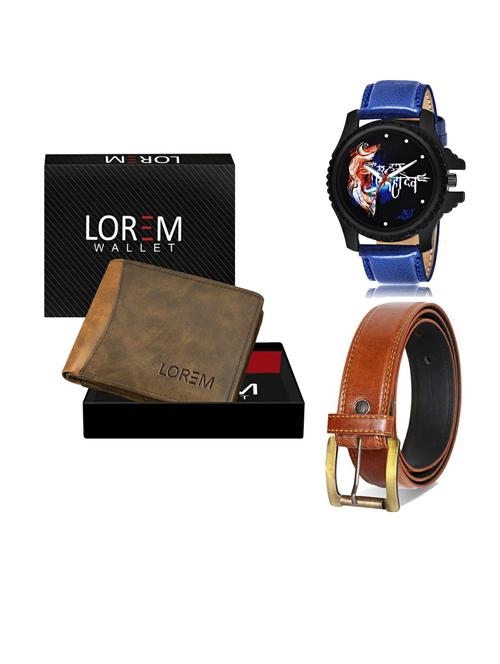 belt, wallet & watch gift combo - 19290176 - Very Small Image - 1