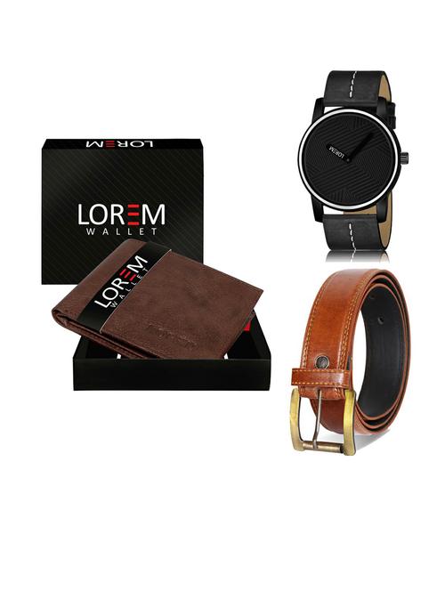 belt, wallet & watch gift combo - 19290207 - Very Small Image - 1