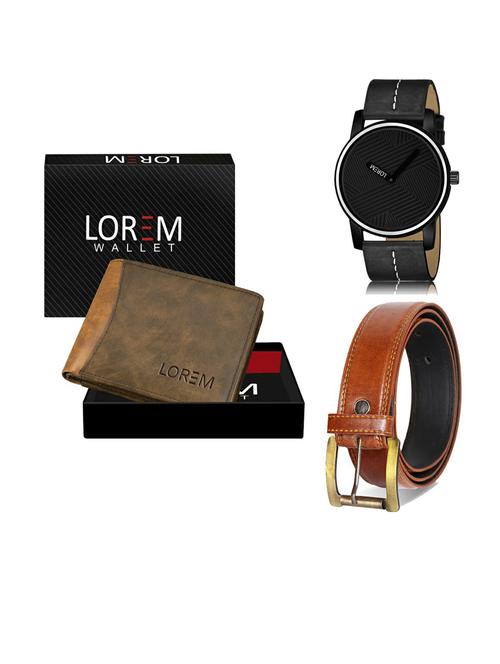 belt, wallet & watch gift combo - 19290221 - Very Small Image - 1