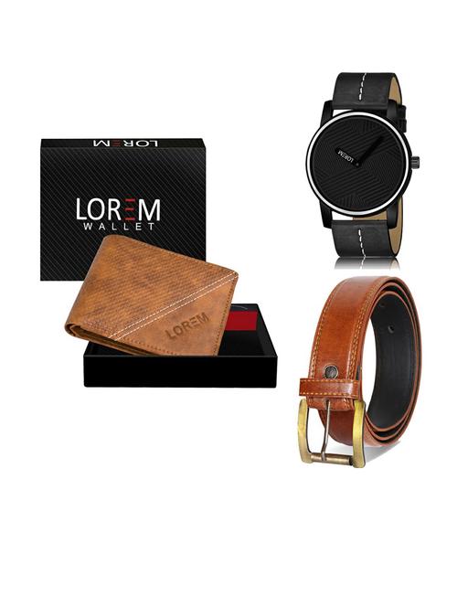 belt, wallet & watch gift combo - 19290228 - Very Small Image - 1