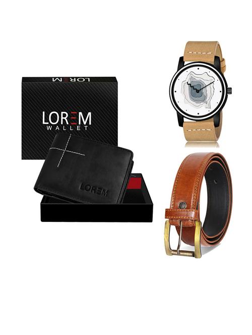 belt, wallet & watch gift combo - 19290280 - Very Small Image - 1