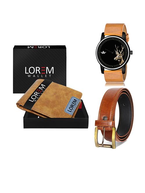 belt, wallet & watch gift combo - 19290296 - Very Small Image - 1