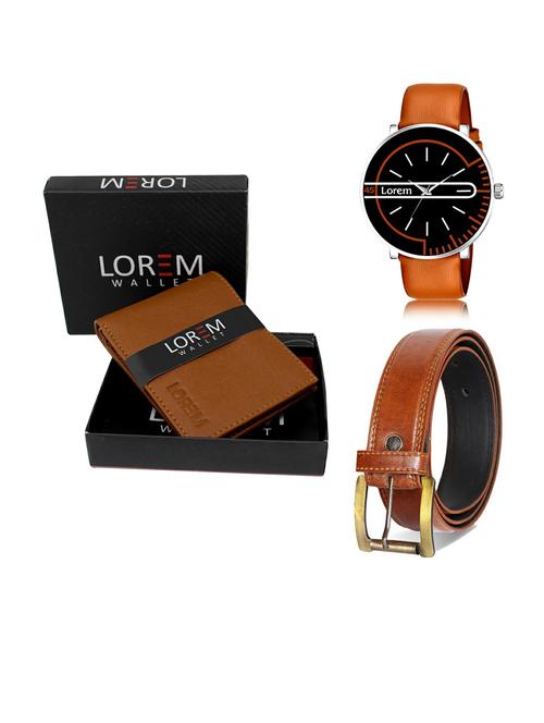 belt, wallet & watch gift combo - 19290378 - Very Small Image - 1