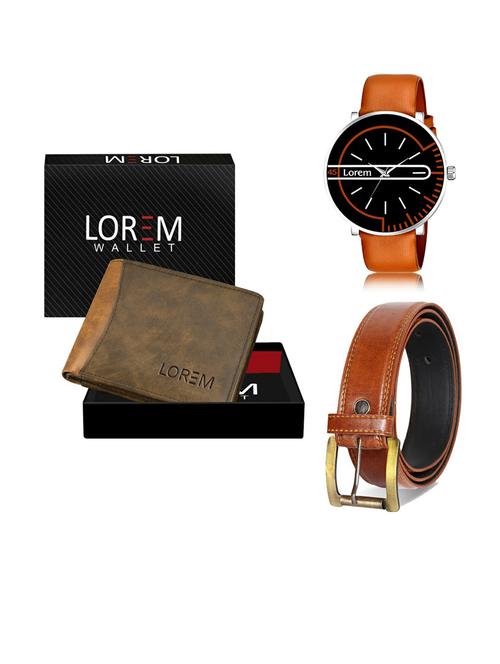 belt, wallet & watch gift combo - 19290401 - Very Small Image - 1