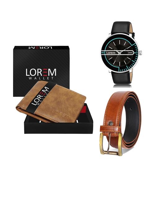 belt, wallet & watch gift combo - 19290433 - Very Small Image - 1