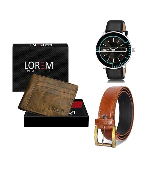 belt, wallet & watch gift combo - 19290439 - Very Small Image - 1
