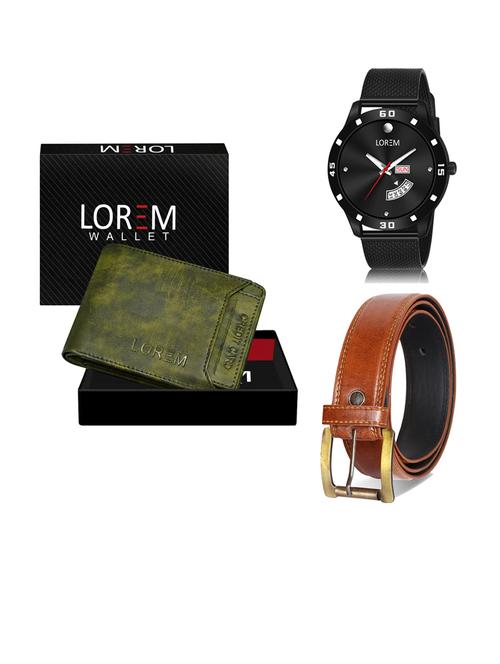 belt, wallet & watch gift combo - 19290492 - Very Small Image - 1