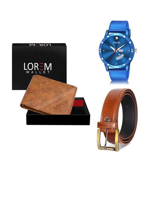 belt, wallet & watch gift combo - 19290543 - Very Small Image - 1