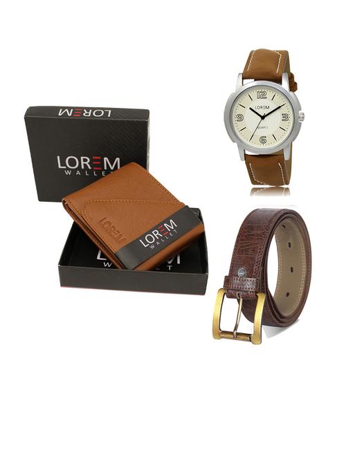 belt, wallet & watch gift combo - 19290557 - Very Small Image - 1