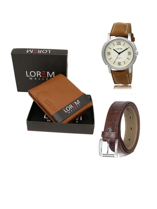 belt, wallet & watch gift combo - 19290558 - Very Small Image - 1