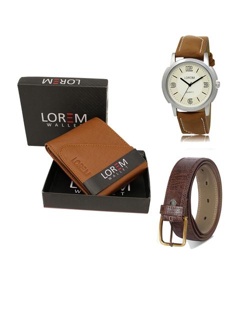 belt, wallet & watch gift combo - 19290559 - Very Small Image - 1