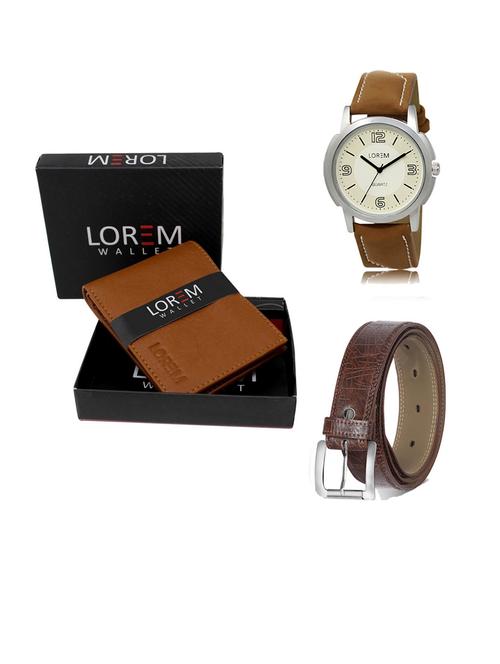 belt, wallet & watch gift combo - 19290564 - Very Small Image - 1
