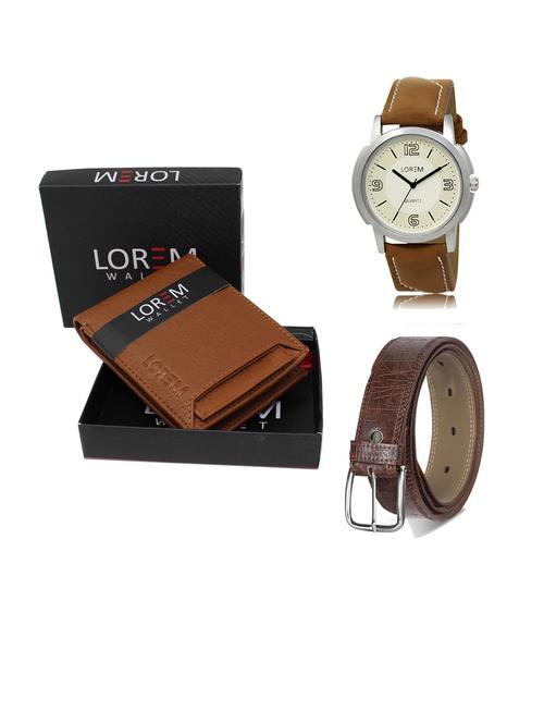 belt, wallet & watch gift combo - 19290572 - Very Small Image - 1
