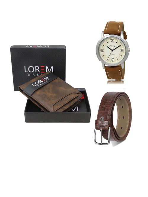 belt, wallet & watch gift combo - 19290578 - Very Small Image - 1
