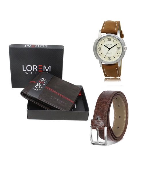 belt, wallet & watch gift combo - 19290592 - Very Small Image - 1
