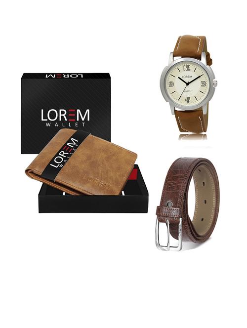 belt, wallet & watch gift combo - 19290627 - Very Small Image - 1