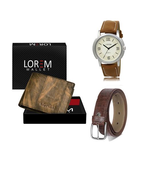 belt, wallet & watch gift combo - 19290668 - Very Small Image - 1