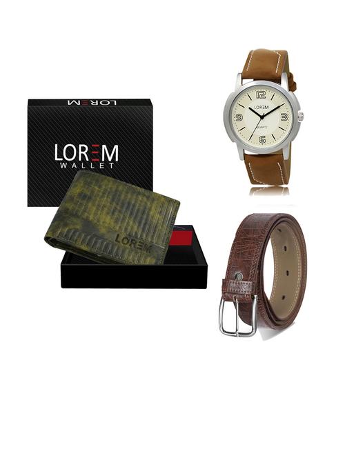 belt, wallet & watch gift combo - 19290728 - Very Small Image - 1