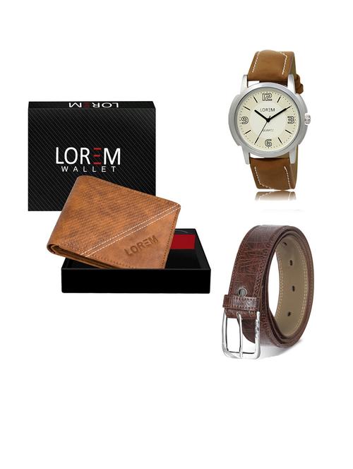 belt, wallet & watch gift combo - 19290747 - Very Small Image - 1
