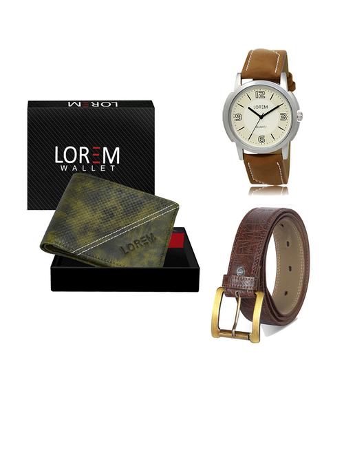 belt, wallet & watch gift combo - 19290749 - Very Small Image - 1
