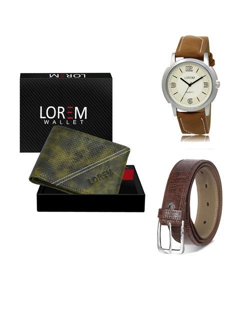 belt, wallet & watch gift combo - 19290753 - Very Small Image - 1