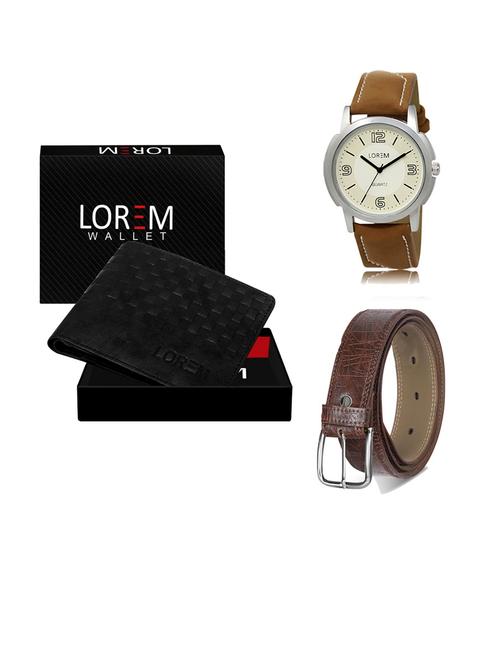 belt, wallet & watch gift combo - 19290782 - Very Small Image - 1