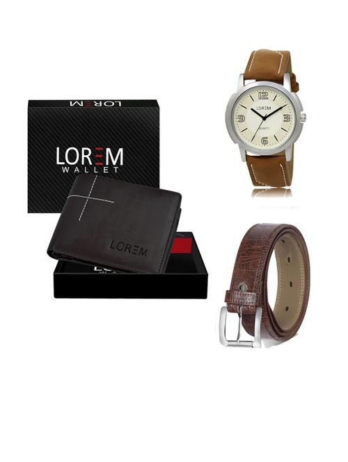 belt, wallet & watch gift combo - 19290792 - Very Small Image - 1