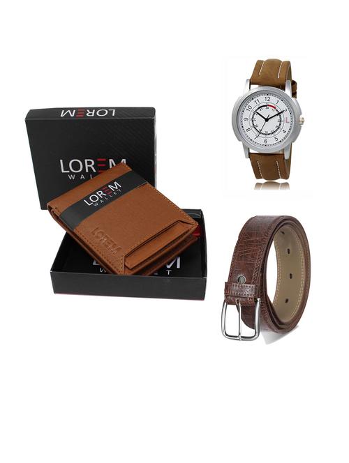 belt, wallet & watch gift combo - 19290842 - Very Small Image - 1