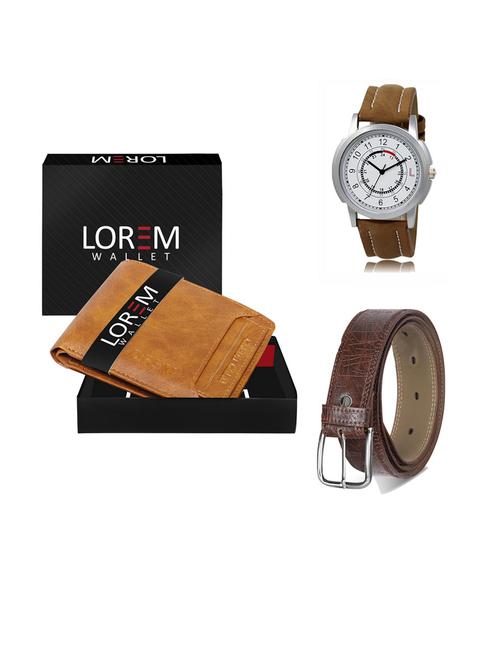 belt, wallet & watch gift combo - 19290854 - Very Small Image - 1