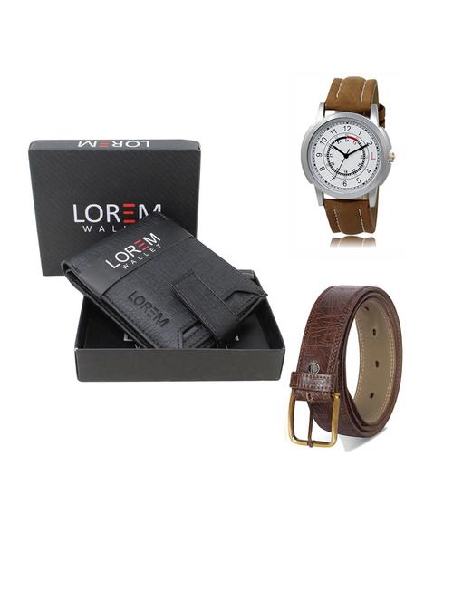 belt, wallet & watch gift combo - 19290865 - Very Small Image - 1