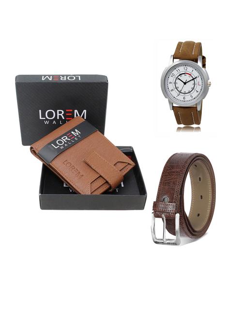 belt, wallet & watch gift combo - 19290880 - Very Small Image - 1