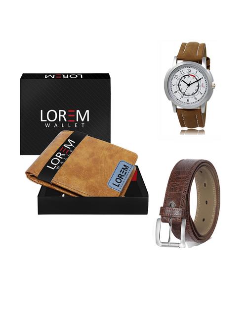belt, wallet & watch gift combo - 19290882 - Very Small Image - 1