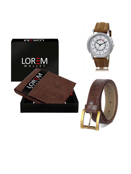 belt, wallet & watch gift combo - 19290887 - Very Small Image - 1