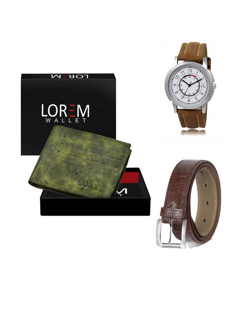 belt, wallet & watch gift combo - 19290918 - Very Small Image - 1