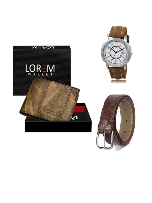 belt, wallet & watch gift combo - 19290938 - Very Small Image - 1