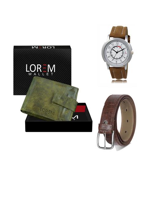 belt, wallet & watch gift combo - 19290950 - Very Small Image - 1