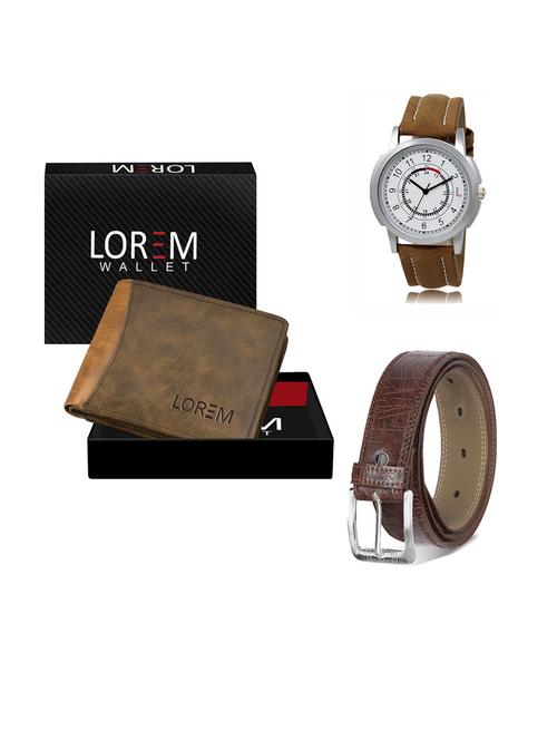 belt, wallet & watch gift combo - 19290976 - Very Small Image - 1