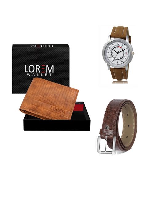 belt, wallet & watch gift combo - 19290990 - Very Small Image - 1