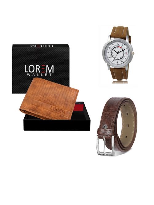 belt, wallet & watch gift combo - 19290994 - Very Small Image - 1