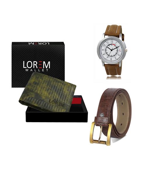 belt, wallet & watch gift combo - 19290995 - Very Small Image - 1