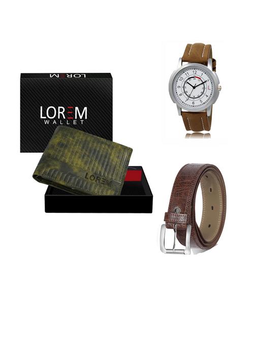 belt, wallet & watch gift combo - 19290996 - Very Small Image - 1