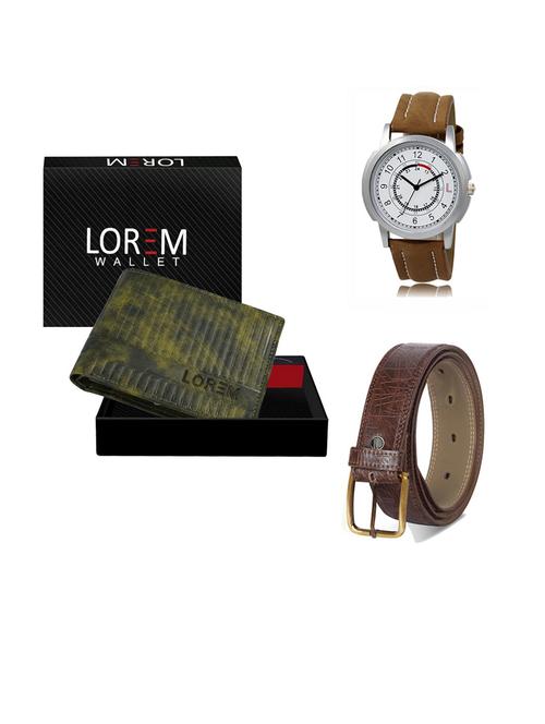 belt, wallet & watch gift combo - 19290997 - Very Small Image - 1
