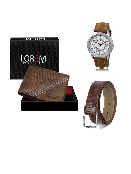 belt, wallet & watch gift combo - 19291010 - Very Small Image - 1